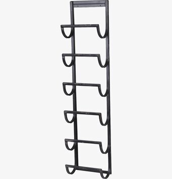 Bild av stilrent antiksvart väggvinställ i metall