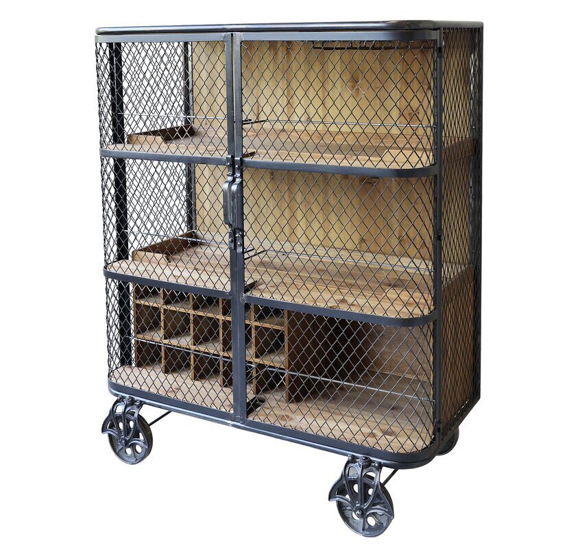 Barskåp/Serveringsvagn Antiksvart från Chic Antique