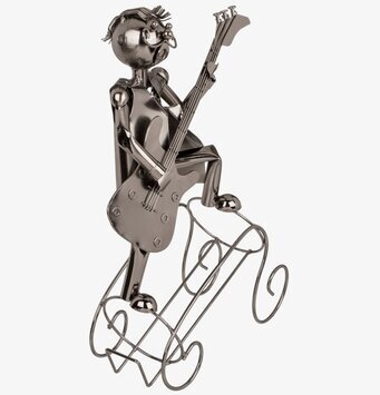 Bild av fantasifull och humoristisk flaskhållare musiker