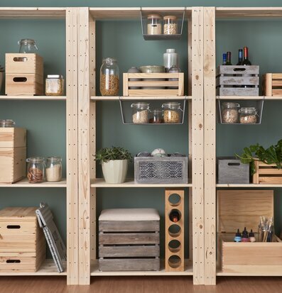 Bild av stilren och praktisk förvaringslösning hemma