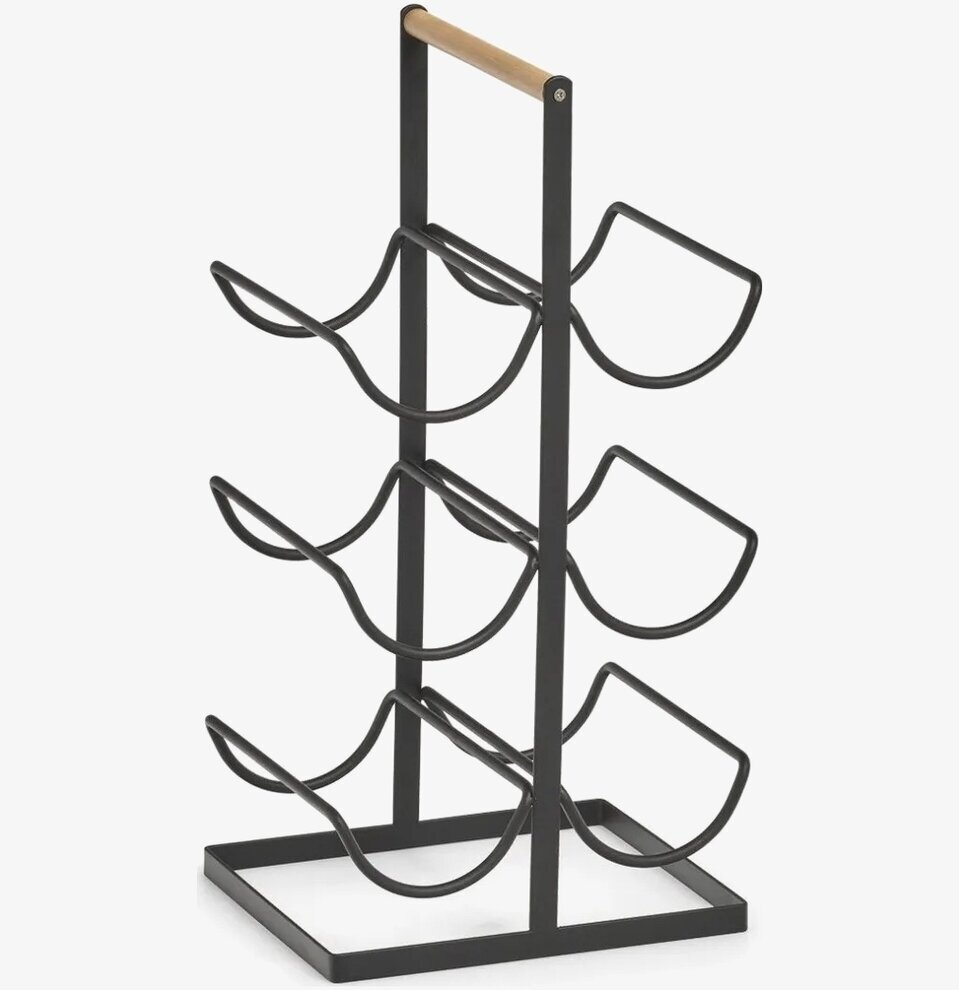 Vinställ Svart/Natur Zeller