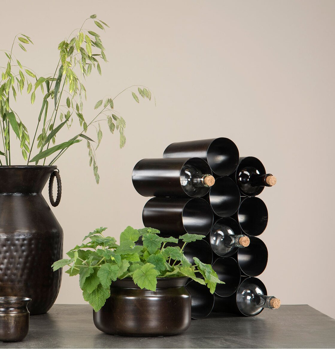 Vinställ Svart A Lot Decoration