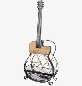Bild av gitarrformat vinställ med unik design i metall