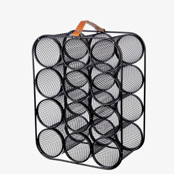 Foto av elegant industriellt vinställ med läderhandtag