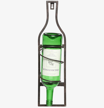 Bild av väggmonterat vinställ för en flaska i metall