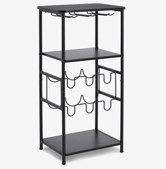 Vinställ med vinglashållare Zeller Stora vinställ