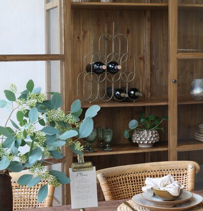 Vinställ Antik Mässing Chic Antique