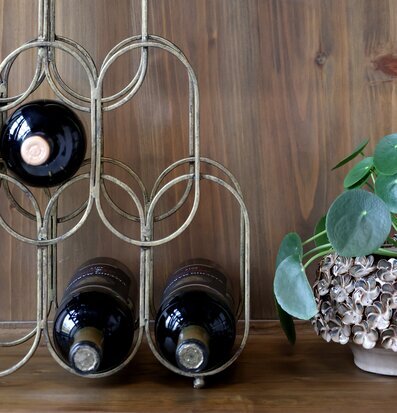 Vinställ Antik Mässing Chic Antique