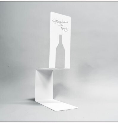 #ÄlskaPlåt Vinställ Bag-In-Box Vit Älskaplåt