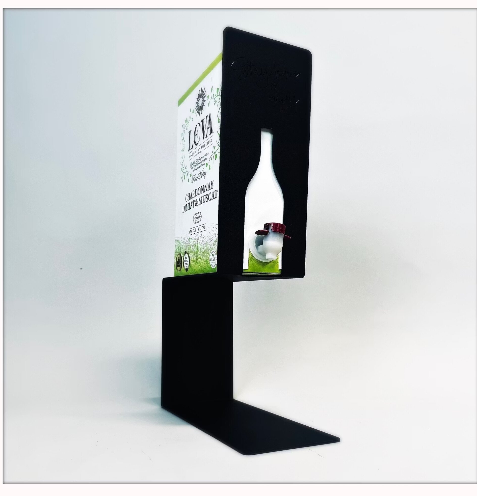 #ÄlskaPlåt Vinställ Bag-In-Box Svart Älskaplåt